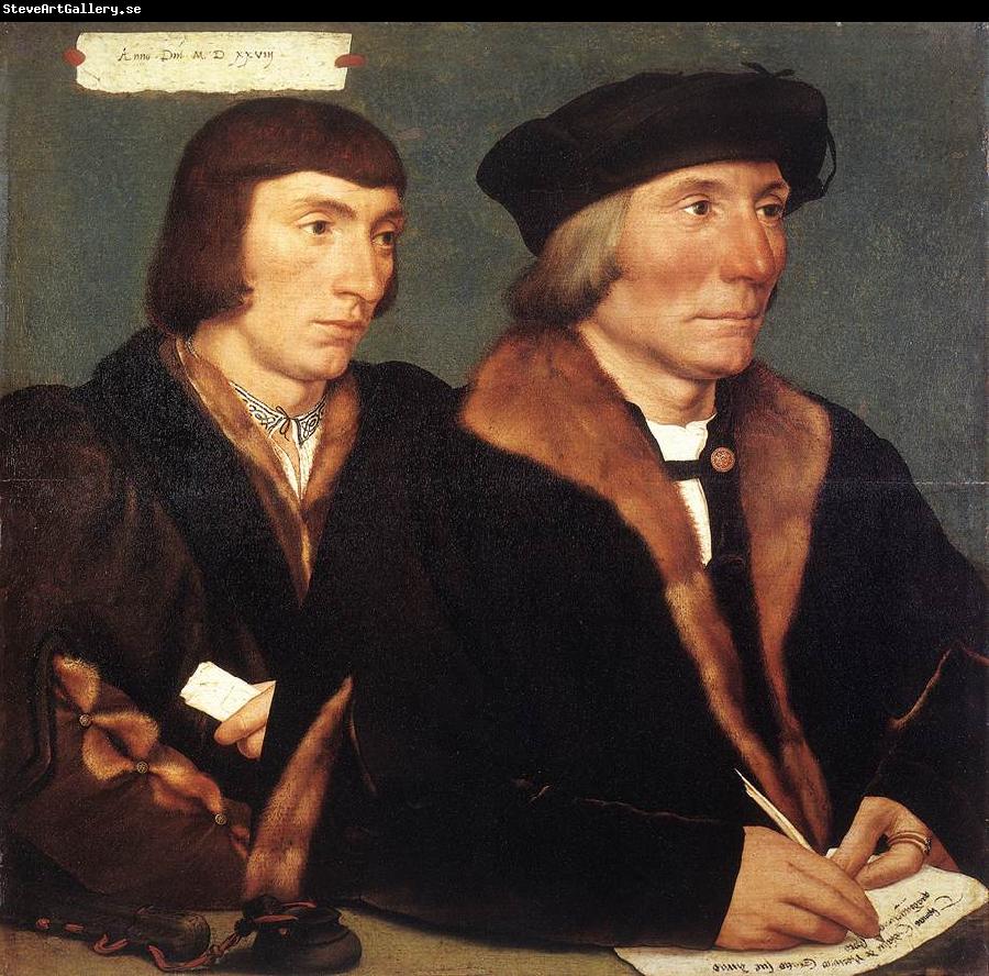 HOLBEIN, Hans the Younger Double Portrait of Sir Thomas Godsalve and His Son John